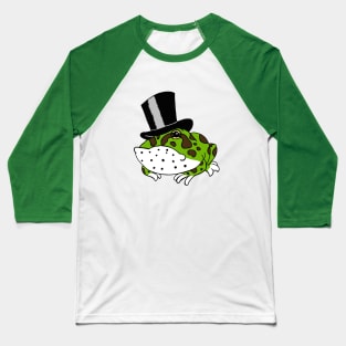 Tophat Pacman Frog Baseball T-Shirt